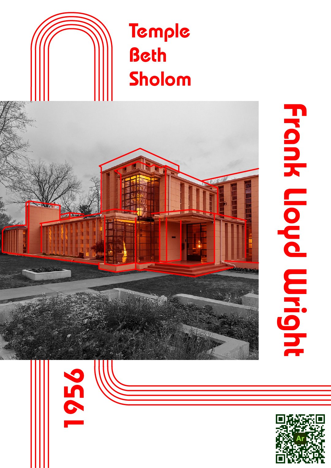 Affiche Frank Lloyd Wright